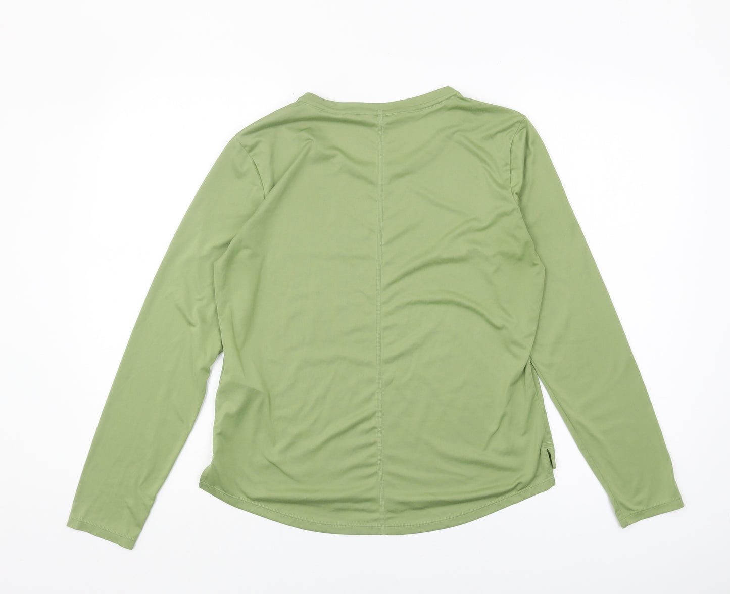 Nike Women's Green Long Sleeve Athletic Top S