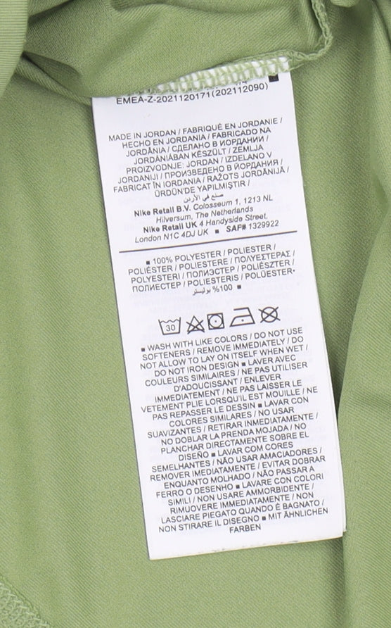 Nike Women's Green Long Sleeve Athletic Top S