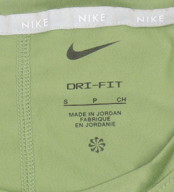 Nike Women's Green Long Sleeve Athletic Top S