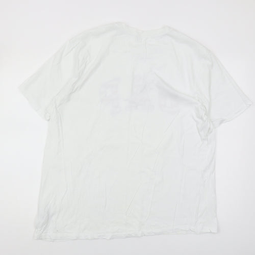 GAP Men's White Graphic T-Shirt XL