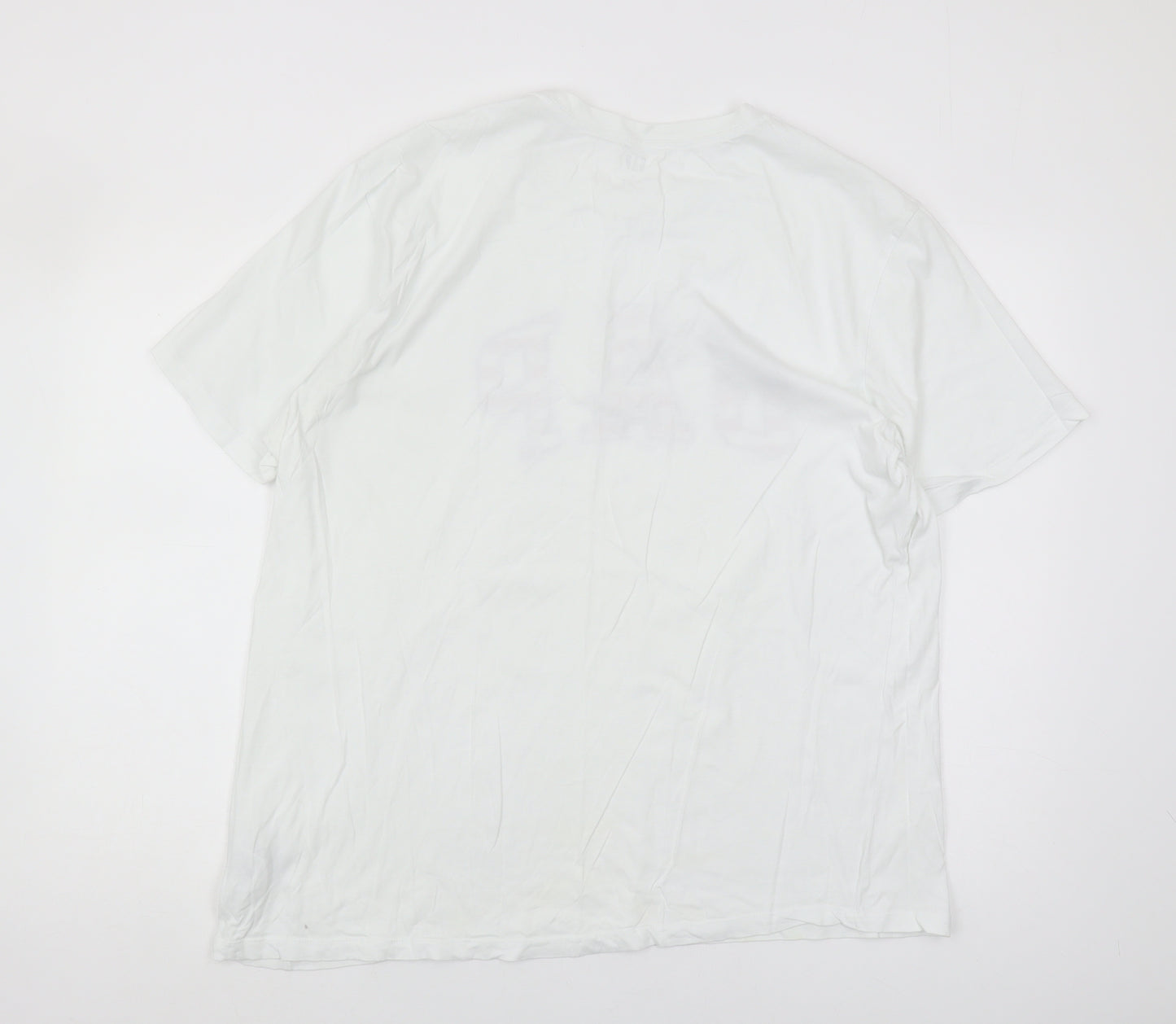 GAP Men's White Graphic T-Shirt XL