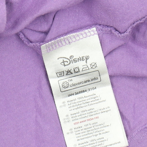 Disney Frozen Girls Purple Long Sleeve T-Shirt, Size 4-5 Years