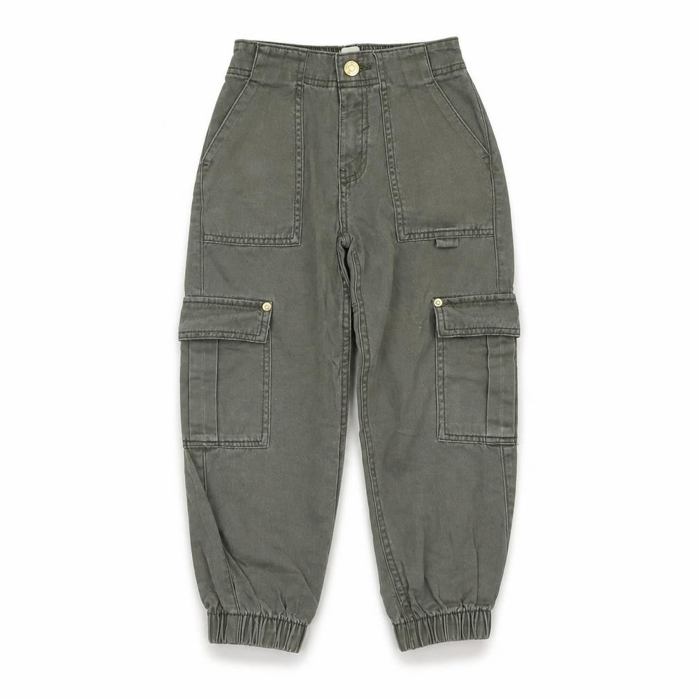 River Island Girls Cargo Trousers Grey 5 Years Elastic Waist