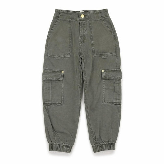 River Island Girls Cargo Trousers Grey 5 Years Elastic Waist
