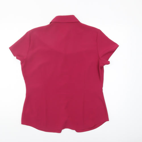 Next Women's Red Button-Up Shirt UK 14