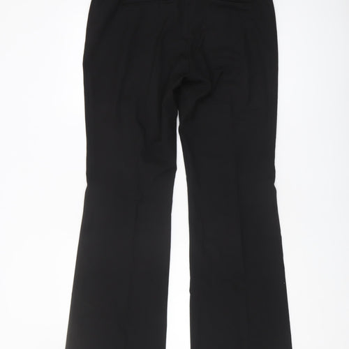 Fenn Wright Manson Black Flat Front Trousers Women Size L