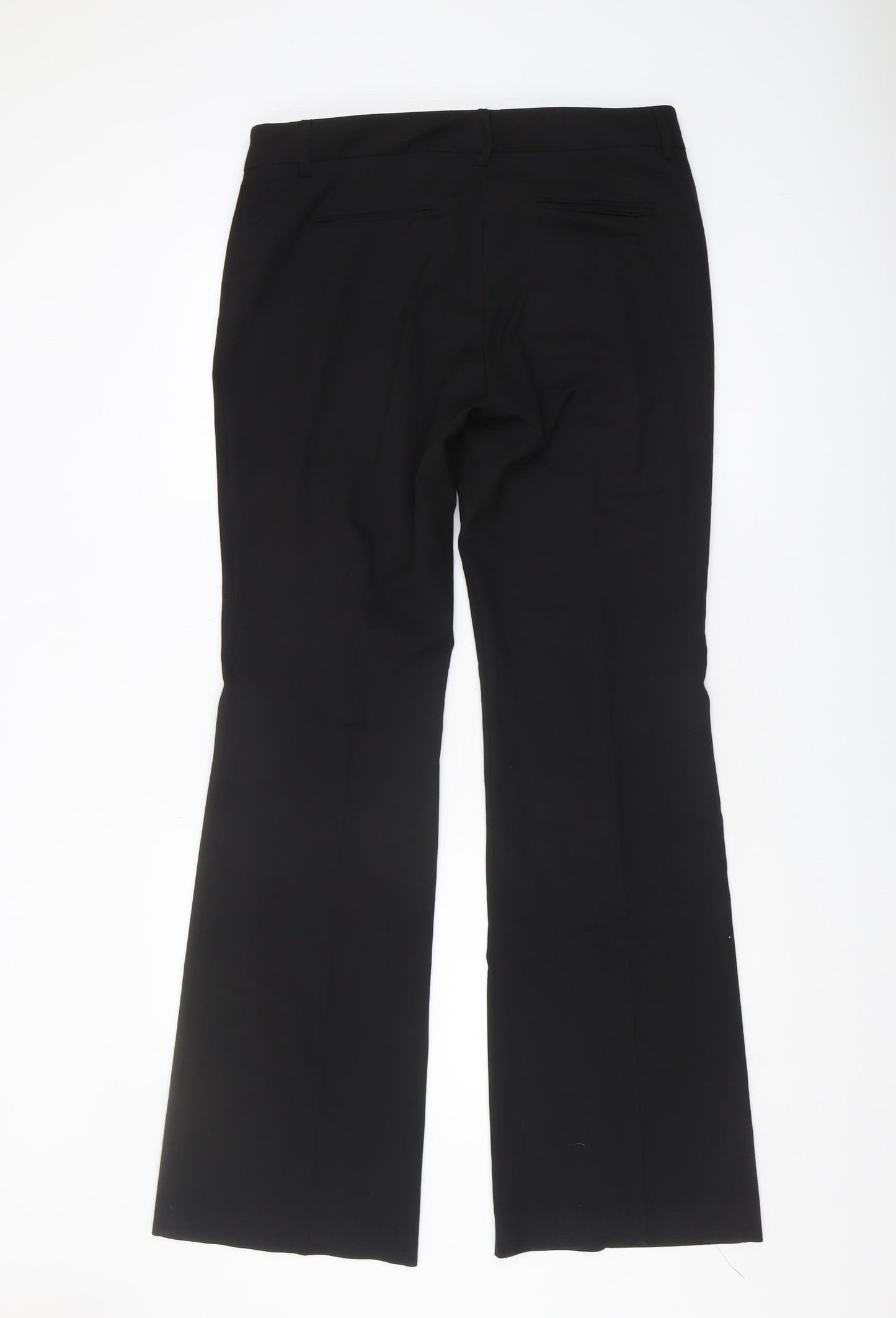Fenn Wright Manson Black Flat Front Trousers Women Size L