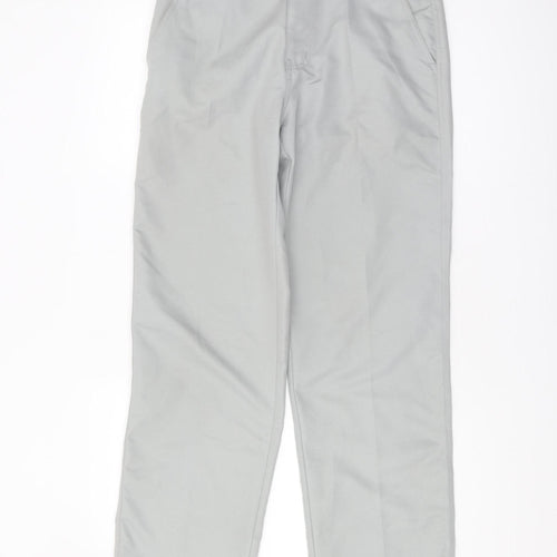 Dunlop Men's Grey Chino Trousers, Size S, Polyester