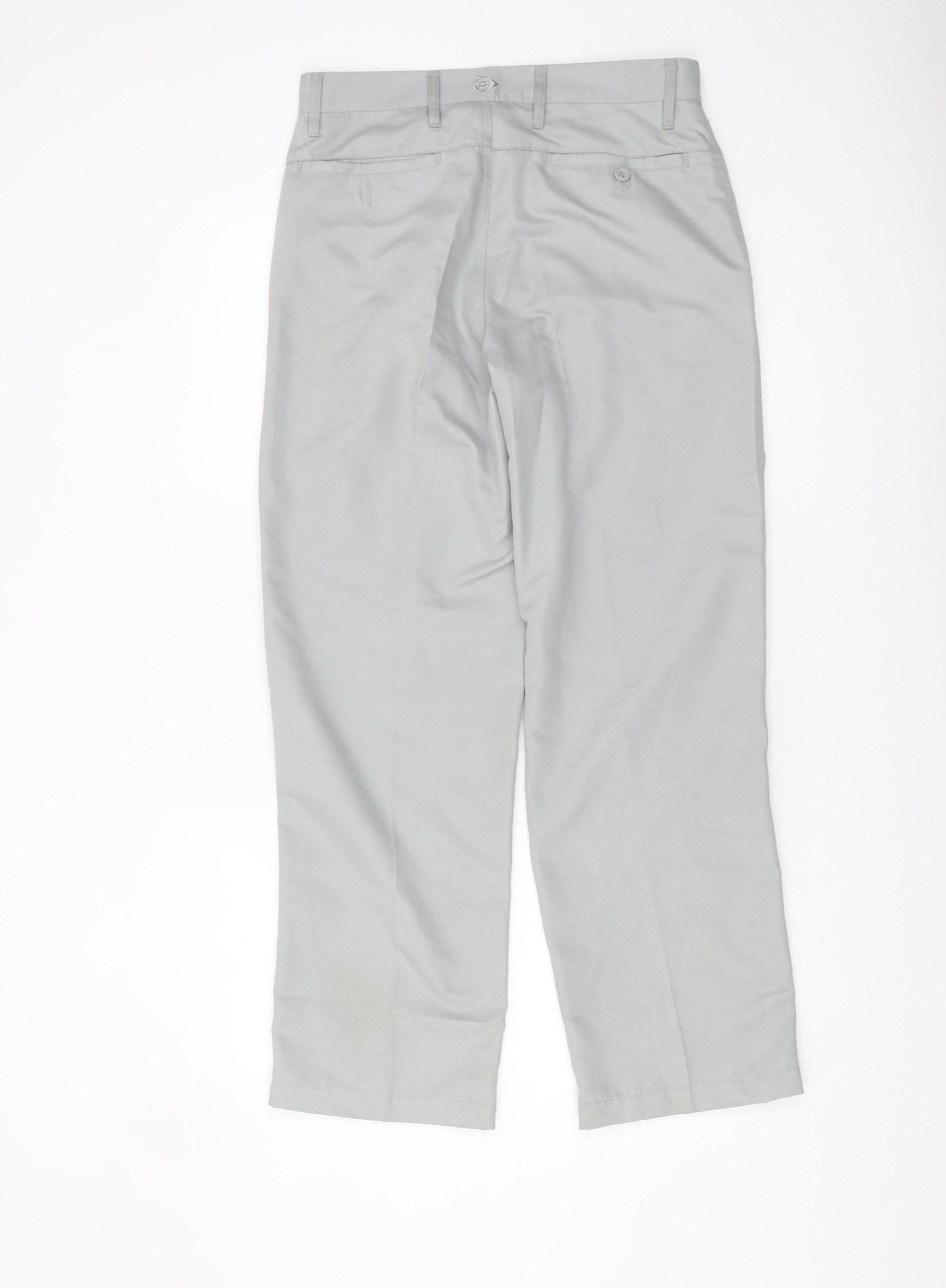 Dunlop Men's Grey Chino Trousers, Size S, Polyester