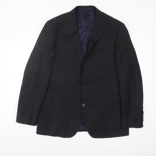 Austin Reed Men's Black Wool Blazer 40S