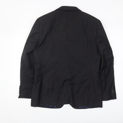 Austin Reed Men's Black Wool Blazer 40S