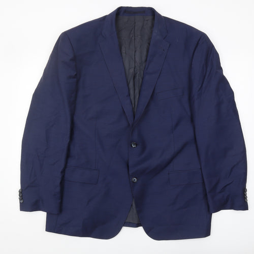 Roy Robson Men's Blue Blazer, Size 46 Regular Fit