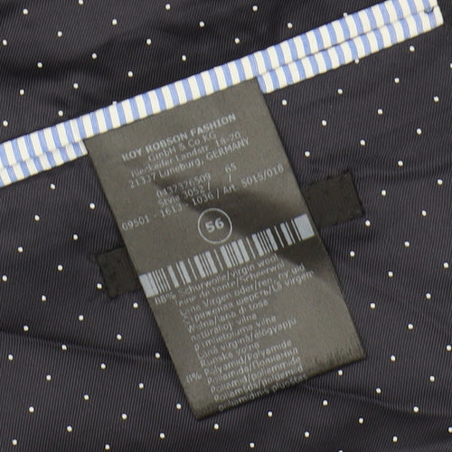 Roy Robson Men's Blue Blazer, Size 46 Regular Fit