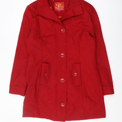 Paco Collection Red Mid-Length Women's Coat M