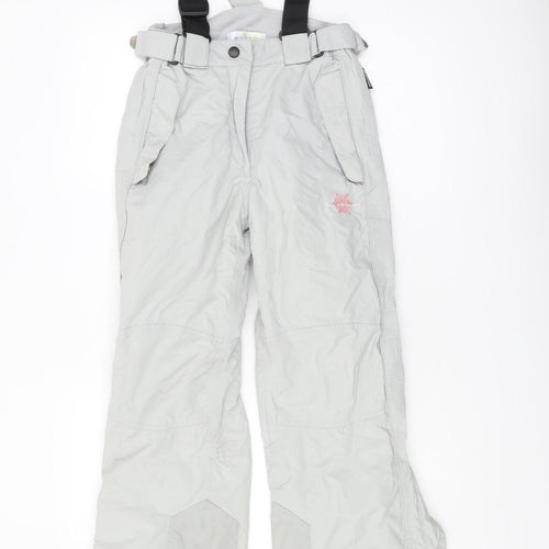 Active Club Girls Grey Dungarees Trousers Size 10 Years