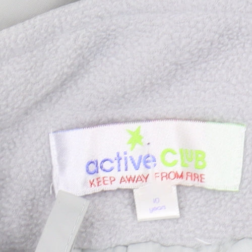 Active Club Girls Grey Dungarees Trousers Size 10 Years
