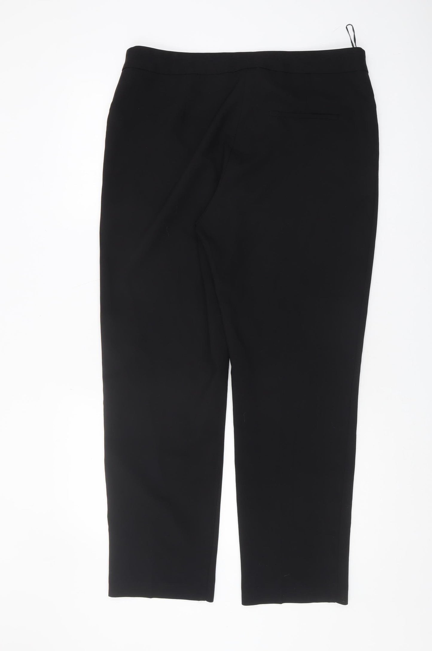 Et Vous Women's Black Straight-Leg Trousers Size 14