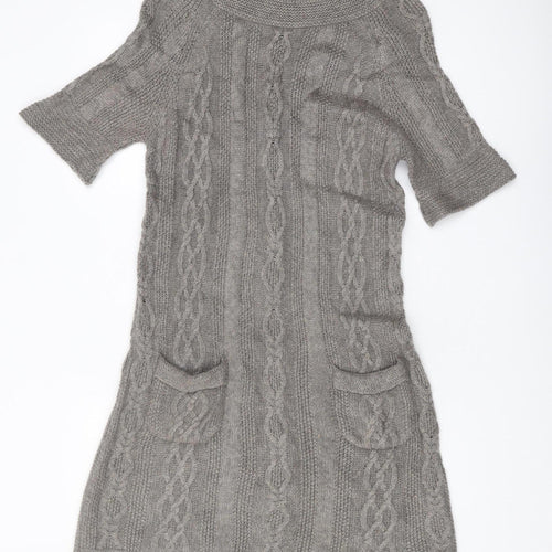Marks and Spencer Women's Grey Jumper Dress Size 14