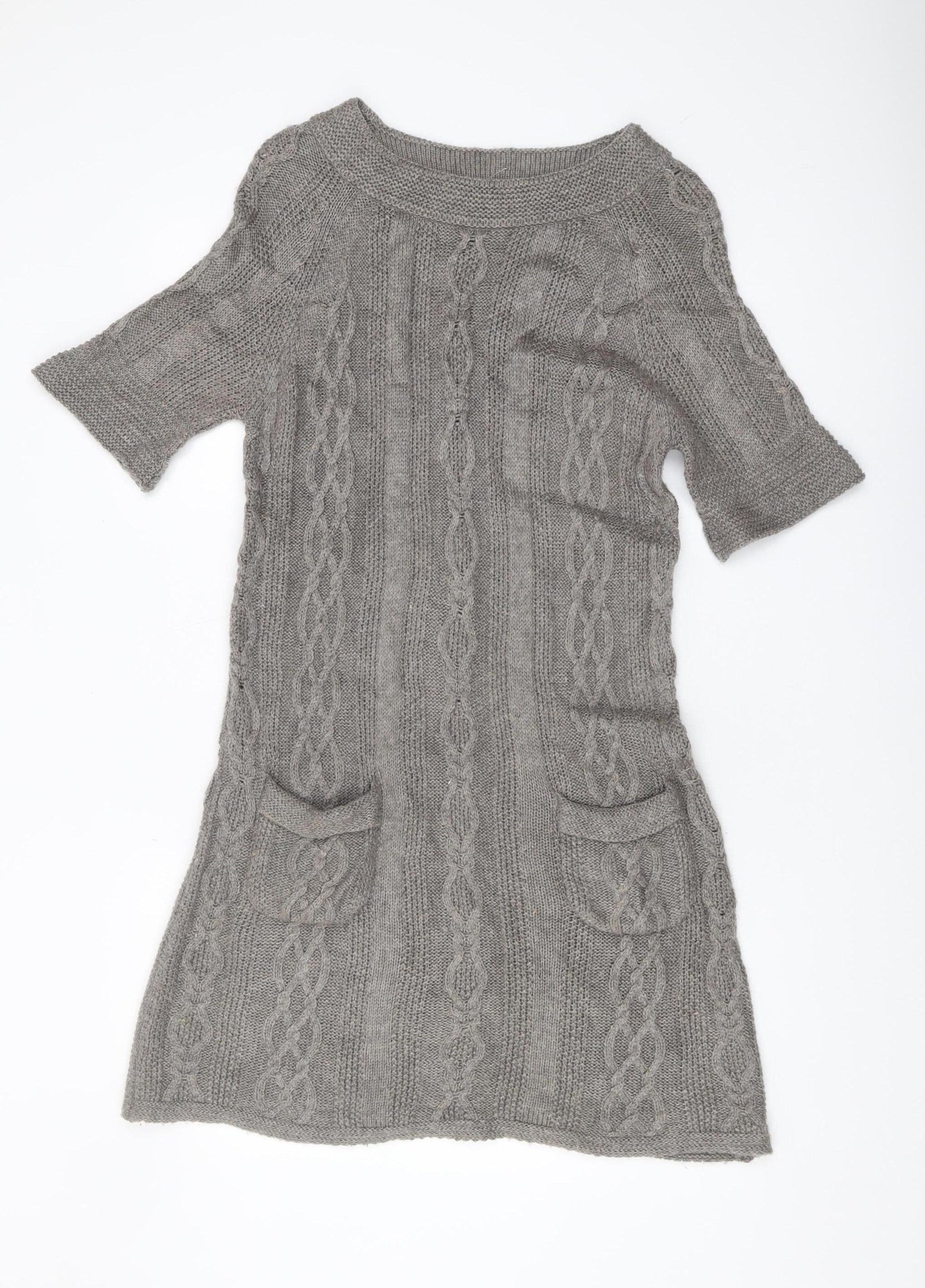 Marks and Spencer Women's Grey Jumper Dress Size 14