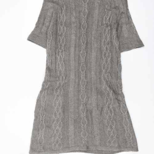 Marks and Spencer Women's Grey Jumper Dress Size 14