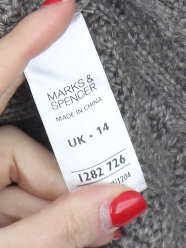 Marks and Spencer Women's Grey Jumper Dress Size 14