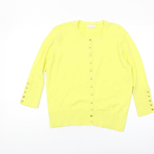 Lakeland Women's Yellow Cardigan Size 14