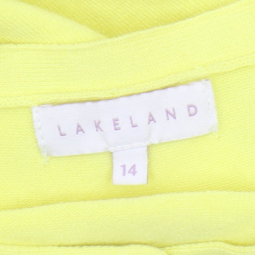 Lakeland Women's Yellow Cardigan Size 14