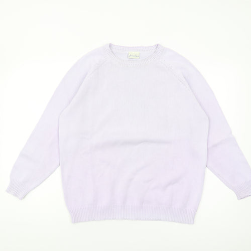 Joie de Vivre Women's Purple Cotton Pullover Jumper M