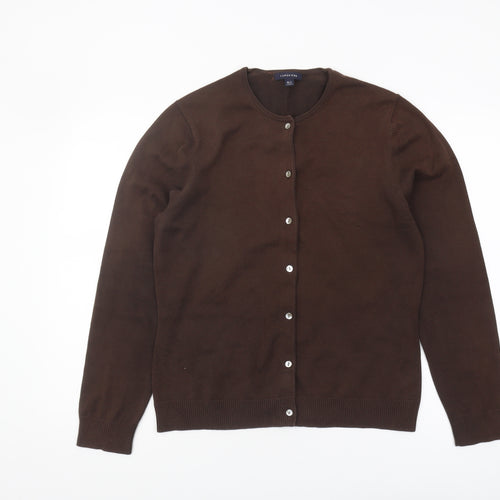 Lands' End Women's Brown Cardigan, Size 10