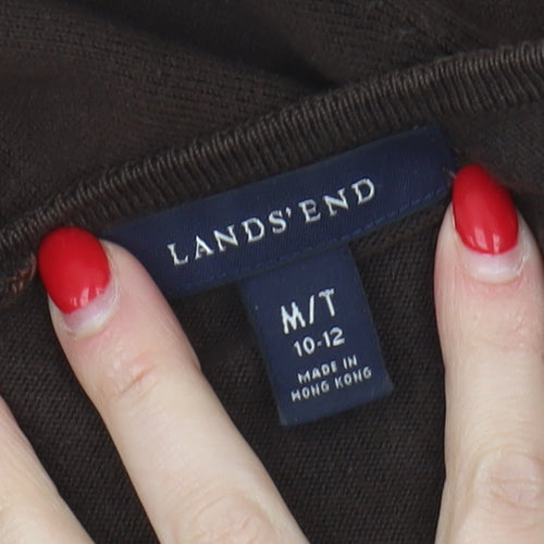 Lands' End Women's Brown Cardigan, Size 10