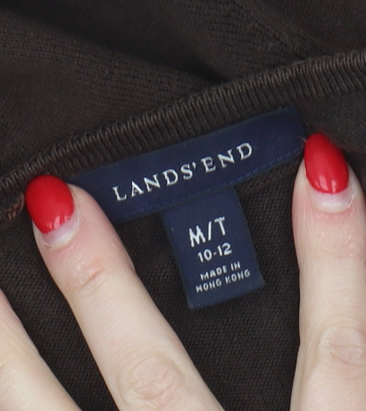 Lands' End Women's Brown Cardigan, Size 10