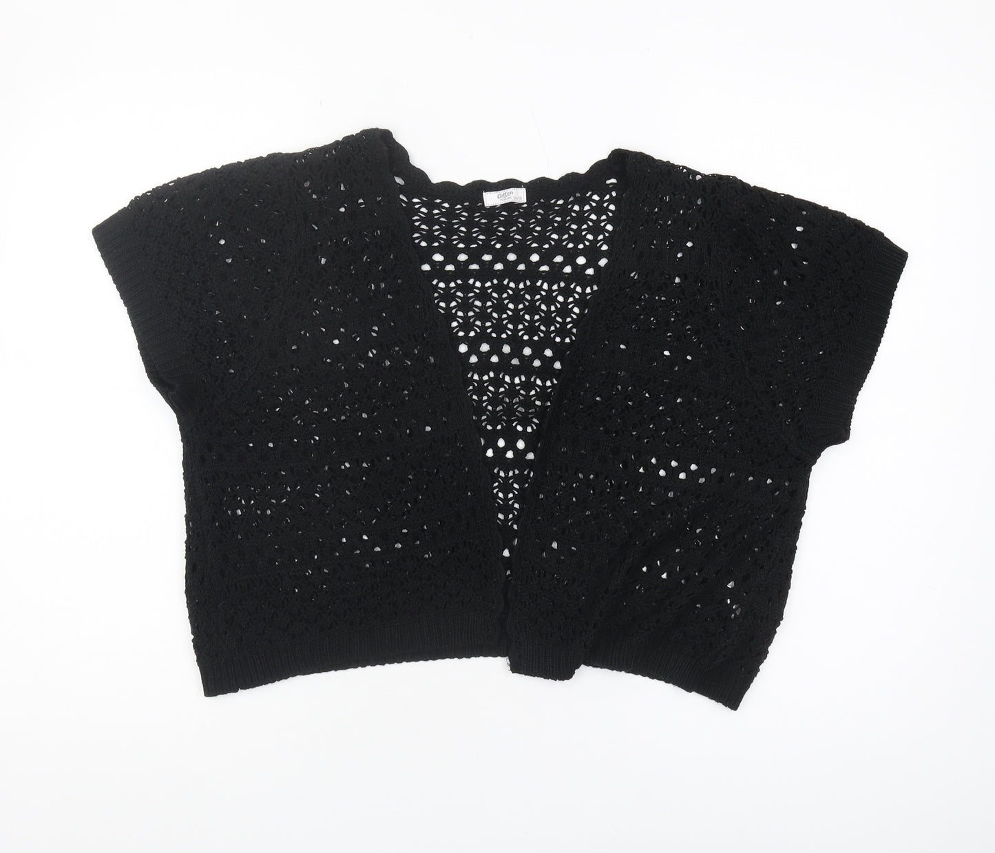 Cotton Traders Women's Black Cardigan Size 14
