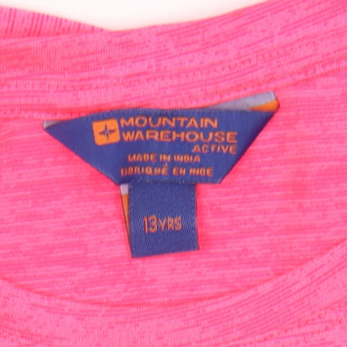 Mountain Warehouse Boys Pink Active T-Shirt 13 Years