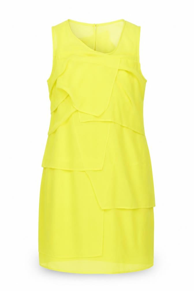 Debenhams Yellow Petites Sleeveless Sheath Dress