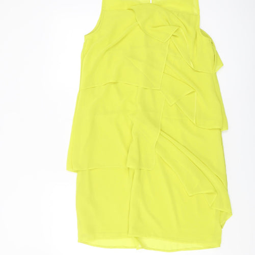 Debenhams Yellow Petites Sleeveless Sheath Dress