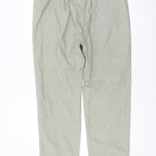 EWM Women's Green Elastic Waist Trousers Size 16