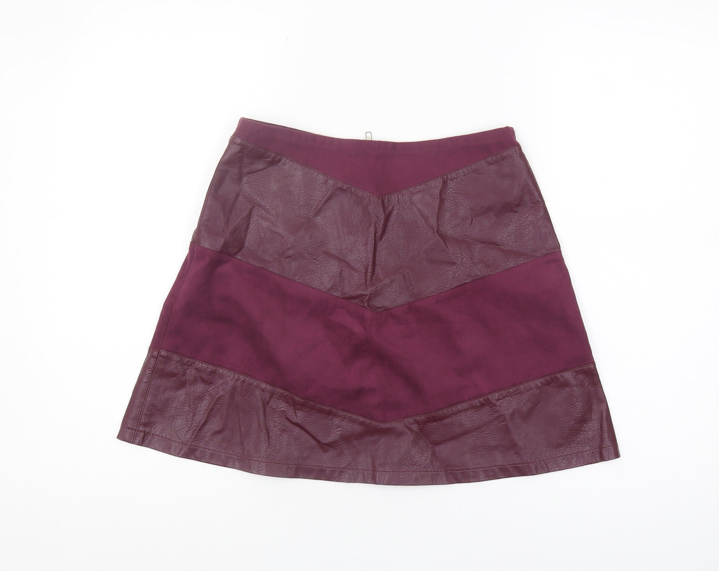 Sunshine Soul Women's Purple A-Line Zip Skirt S