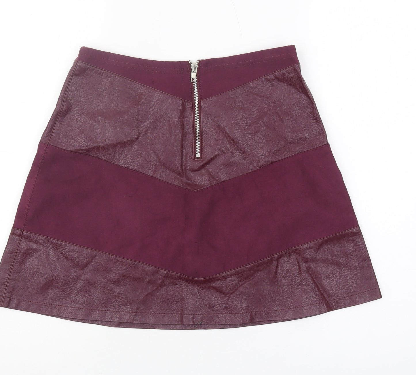 Sunshine Soul Women's Purple A-Line Zip Skirt S