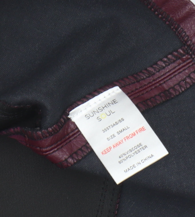 Sunshine Soul Women's Purple A-Line Zip Skirt S