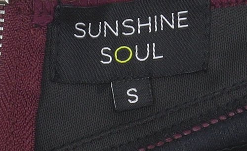 Sunshine Soul Women's Purple A-Line Zip Skirt S