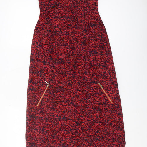 Next Women's Red Shift Dress Size 12