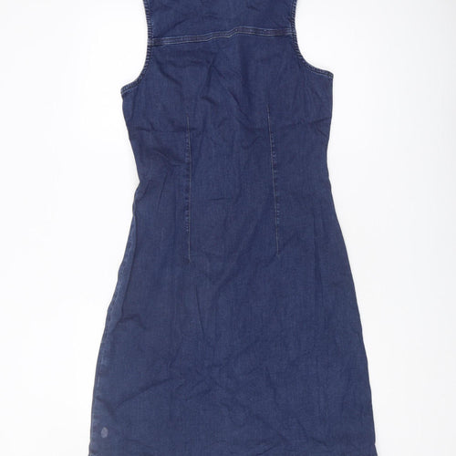 Sosandar Women’s Blue Denim Shirt Dress Size 10