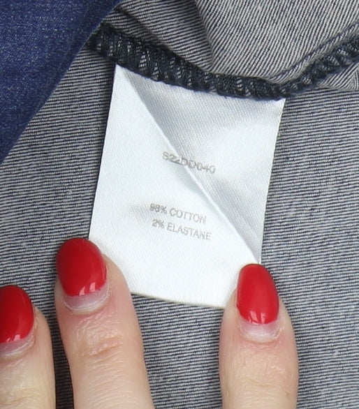 Sosandar Women’s Blue Denim Shirt Dress Size 10