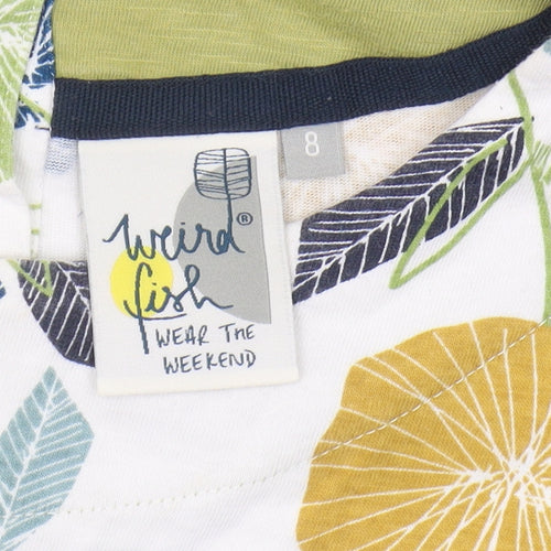 Weird Fish Women's Multicoloured Floral Dress, Size 8