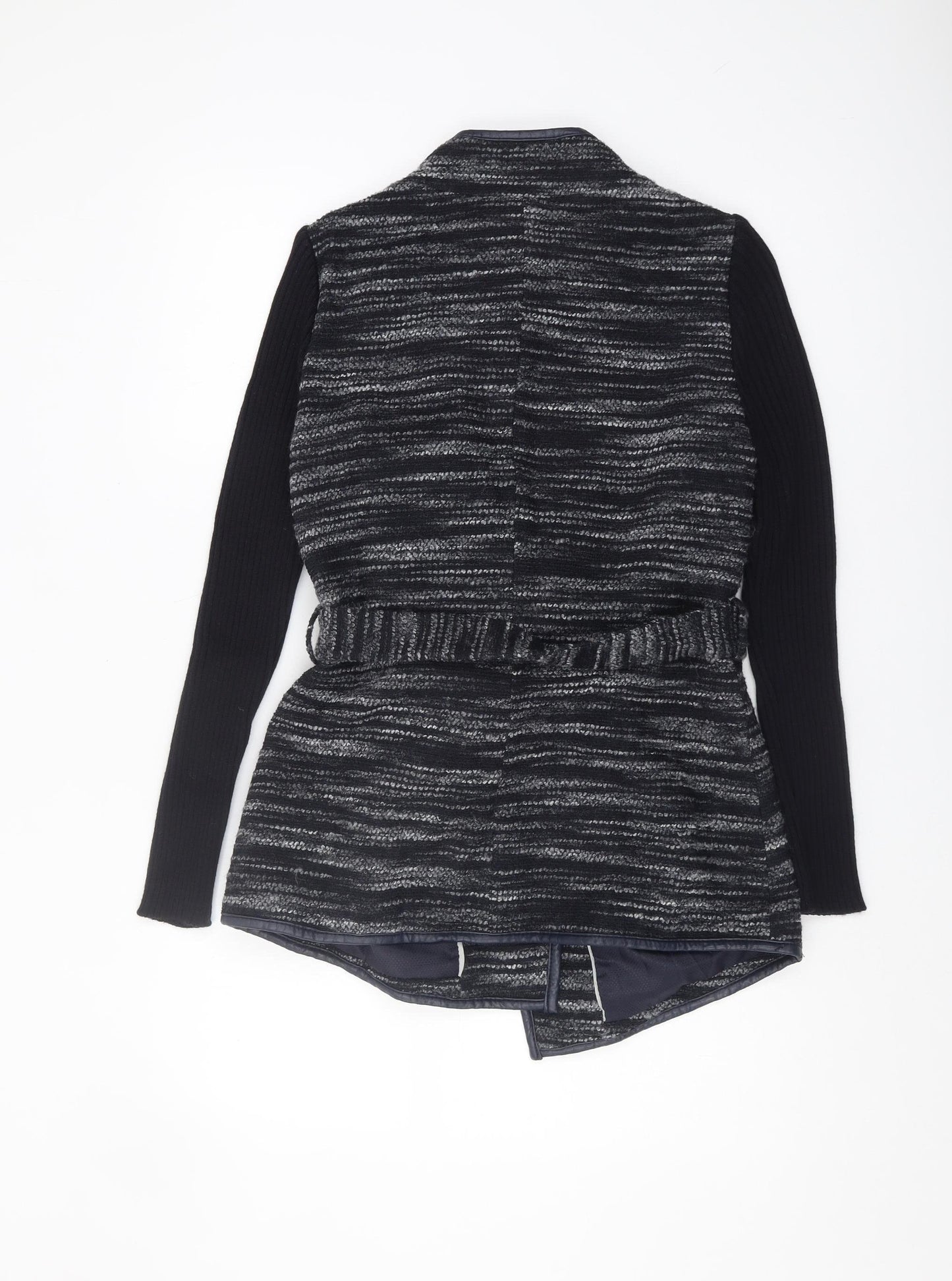 Marks and Spencer Women's Black Striped Jacket Size 10