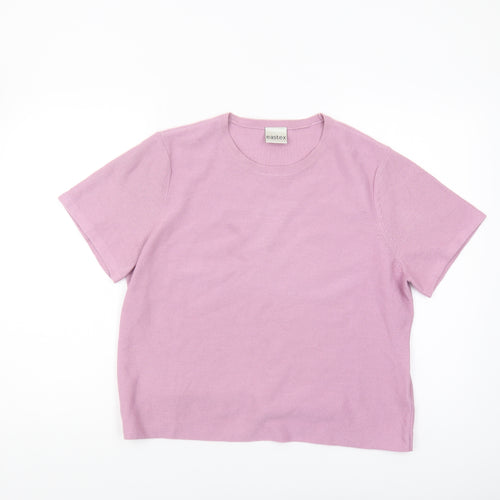 Eastex Women's Pink Knit Jumper Size 18