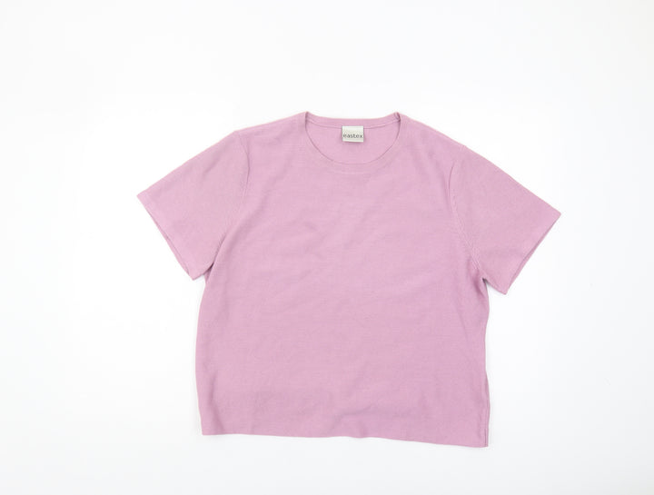 Eastex Women's Pink Knit Jumper Size 18