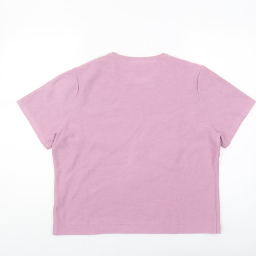 Eastex Women's Pink Knit Jumper Size 18