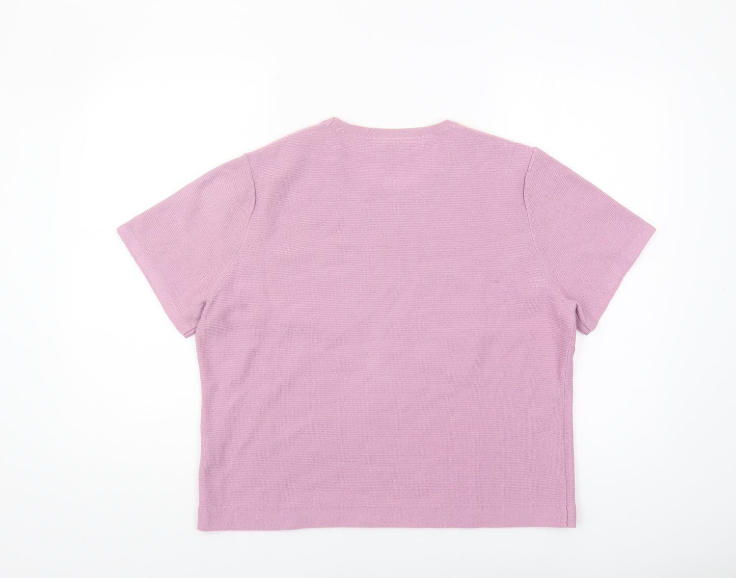 Eastex Women's Pink Knit Jumper Size 18