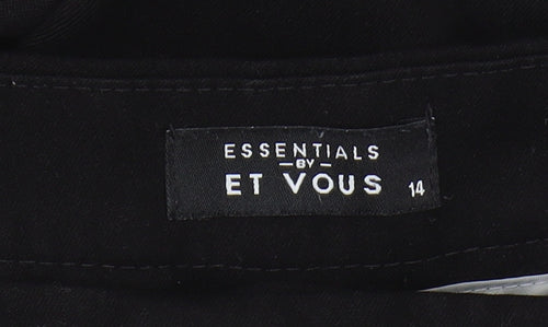 Essentials by Et Vous Women's Black Trousers Size 14